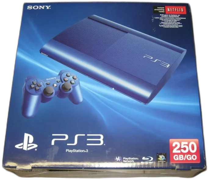  Sony PlayStation 3 Super Slim Azure Blue Console [EU]
