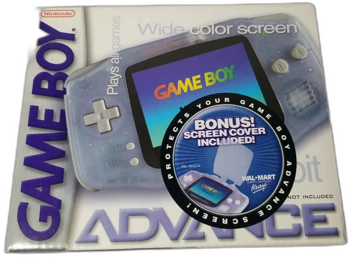  Nintendo Game Boy Advance Glacier Screen Protector Walmart Bundle