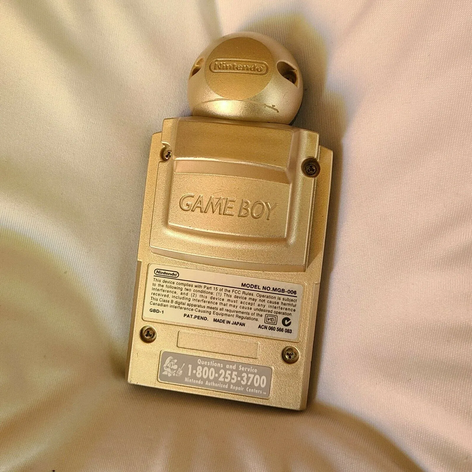 Nintendo Game Boy Golden Camera - Consolevariations