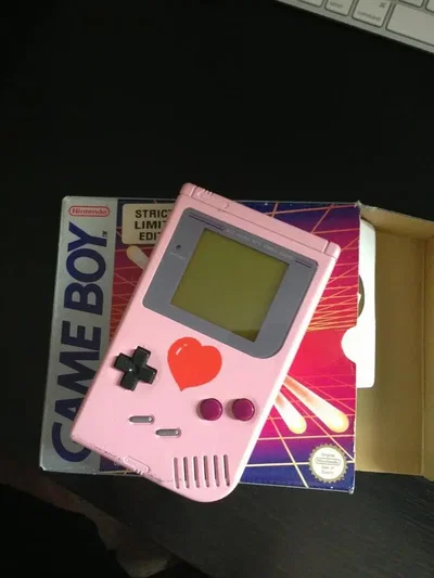 Nintendo Game Boy Pink Heart Console