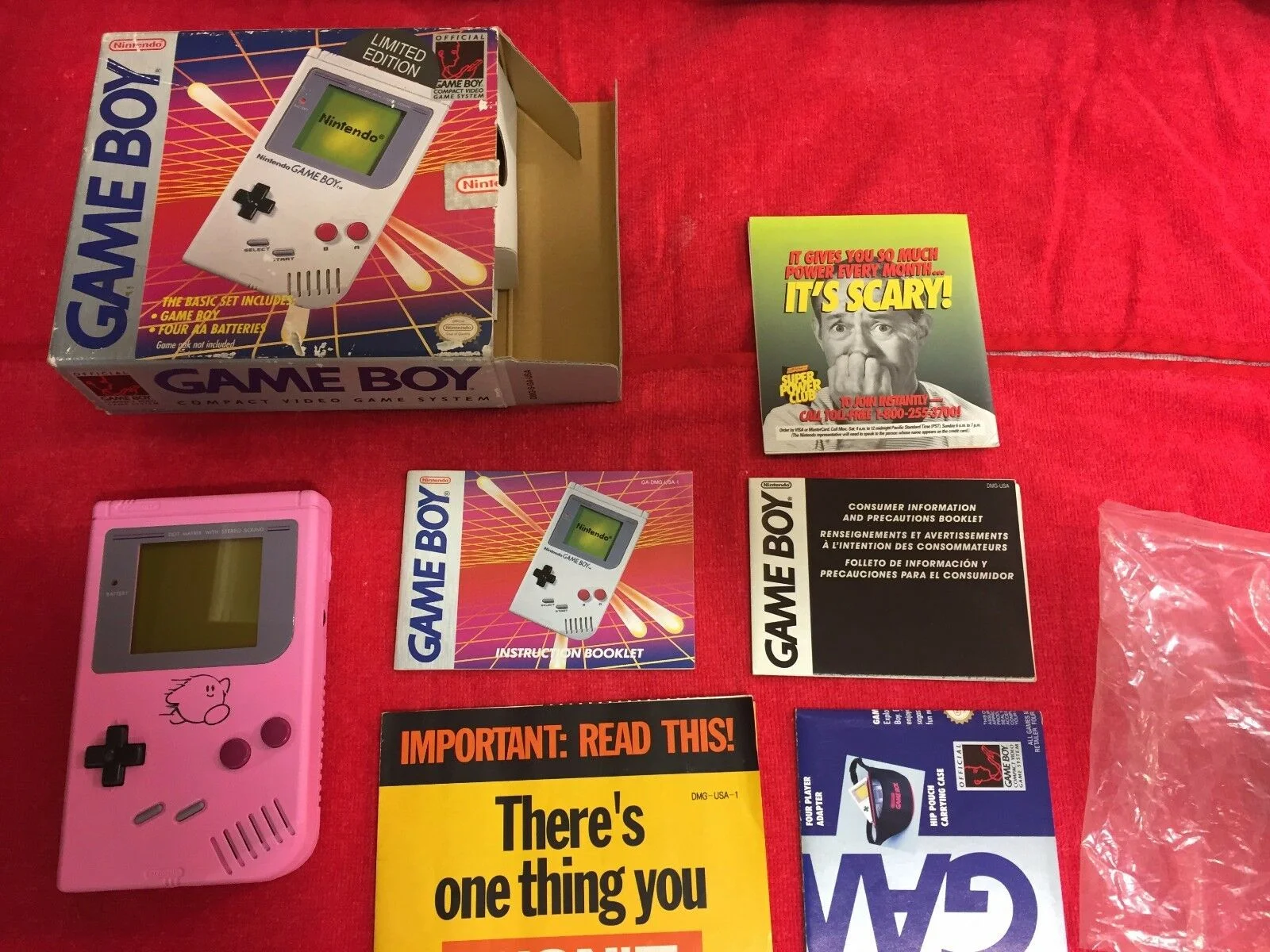  Nintendo Game Boy Kirby Pinball Console