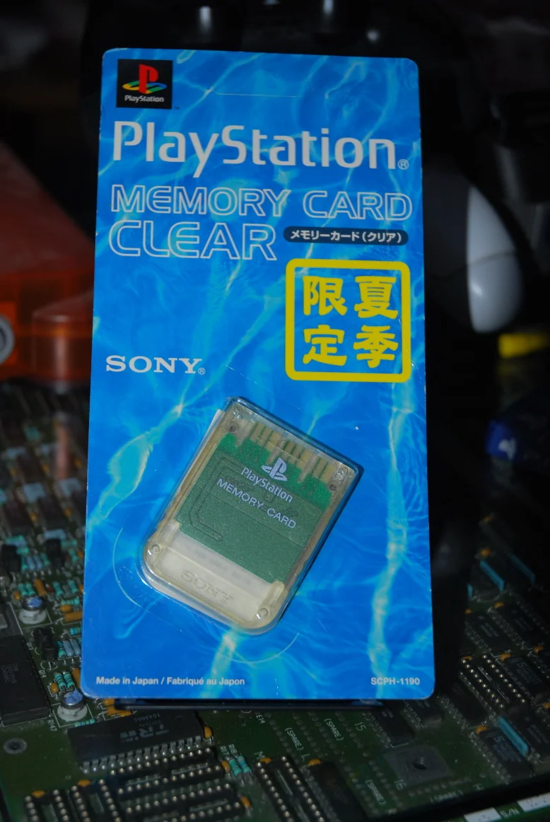  Sony PlayStation Clear Summer Memory Card