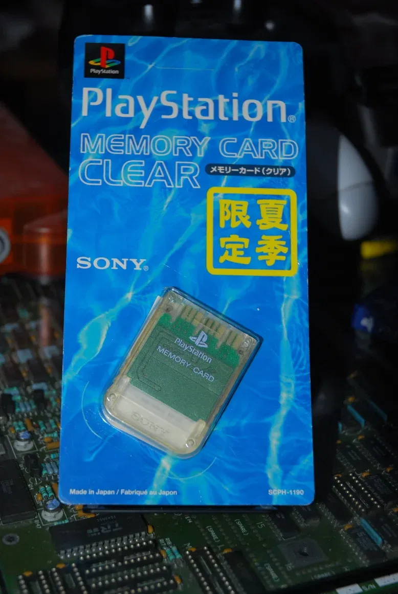 PlayStation Clear Memory Card Consolevariations