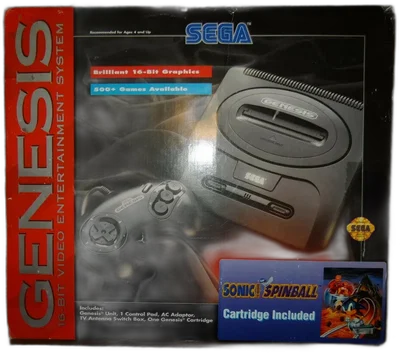 Sega Genesis Model 2 Sonic Spinball Bundle
