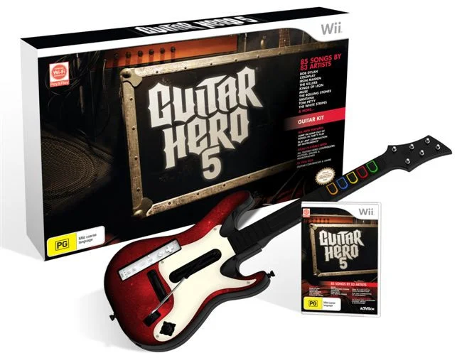  Activision Wii Guitar Hero 5 Guitar