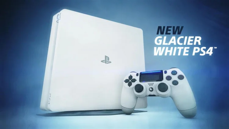  Sony PlayStation 4 Slim Glacier White Console