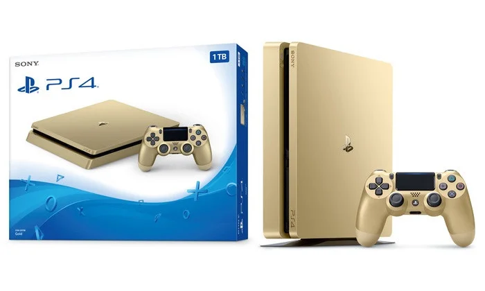  Sony PlayStation 4 Slim Gold Console