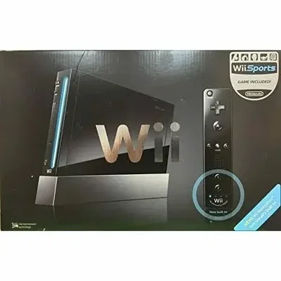 Nintendo Wii Black Wii Sports Bundle