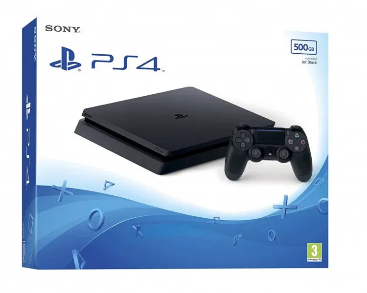  Sony PlayStation 4 Slim Jet Black Console