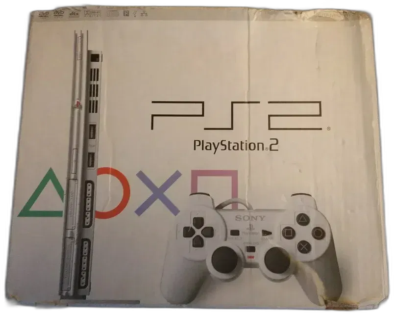 Playstation 2 Console Slim - Ceramic White (Renewed)