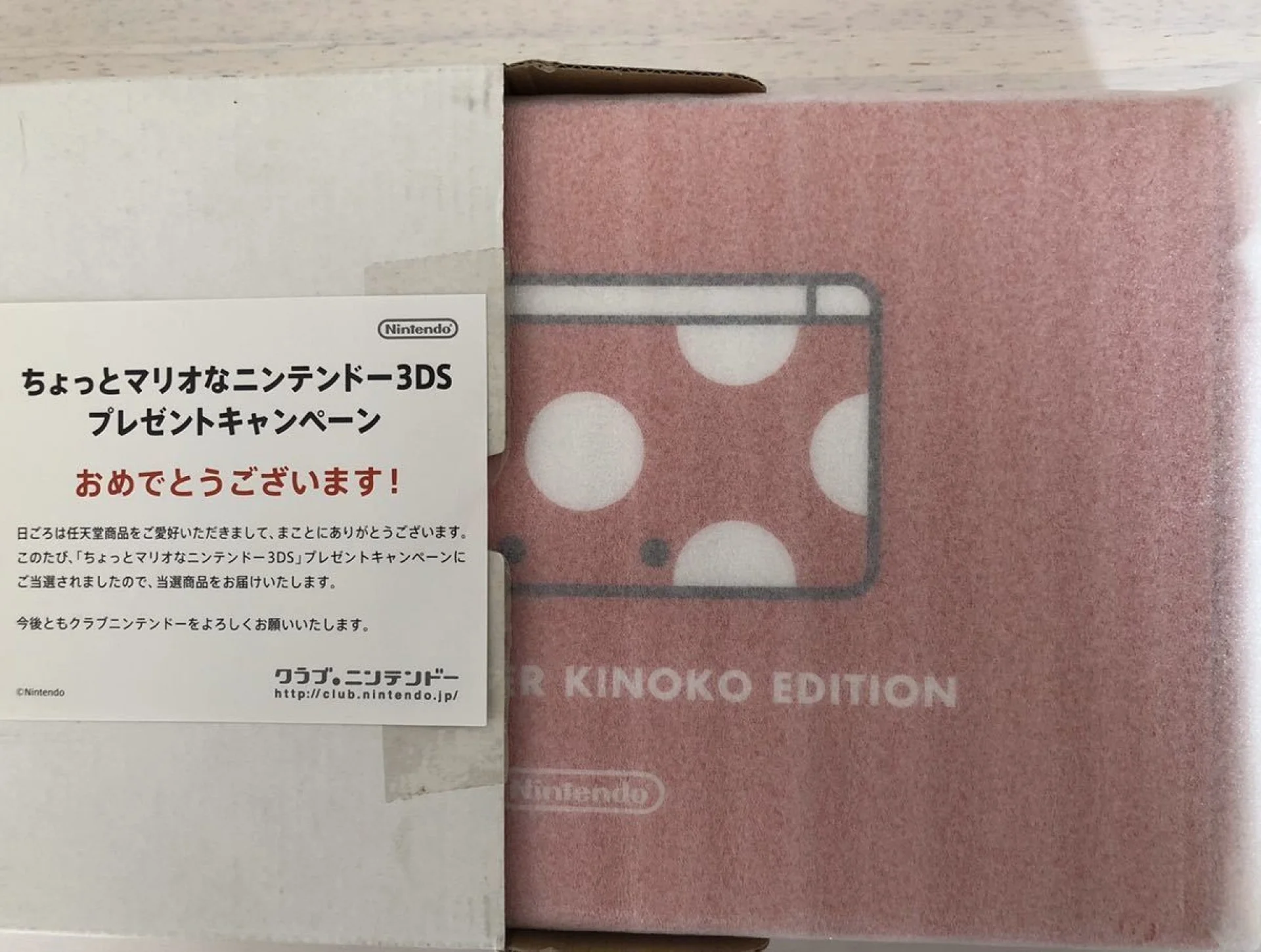 Nintendo 3DS Club Nintendo Chotto Super Kinoko Console [JP
