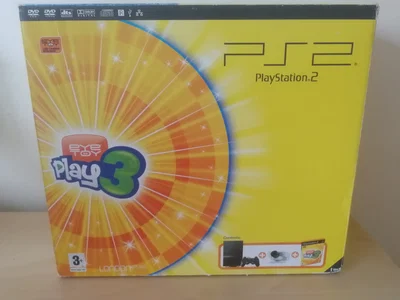 Sony PlayStation 2 Slim Eye Toy Play 3 Yellow Bundle