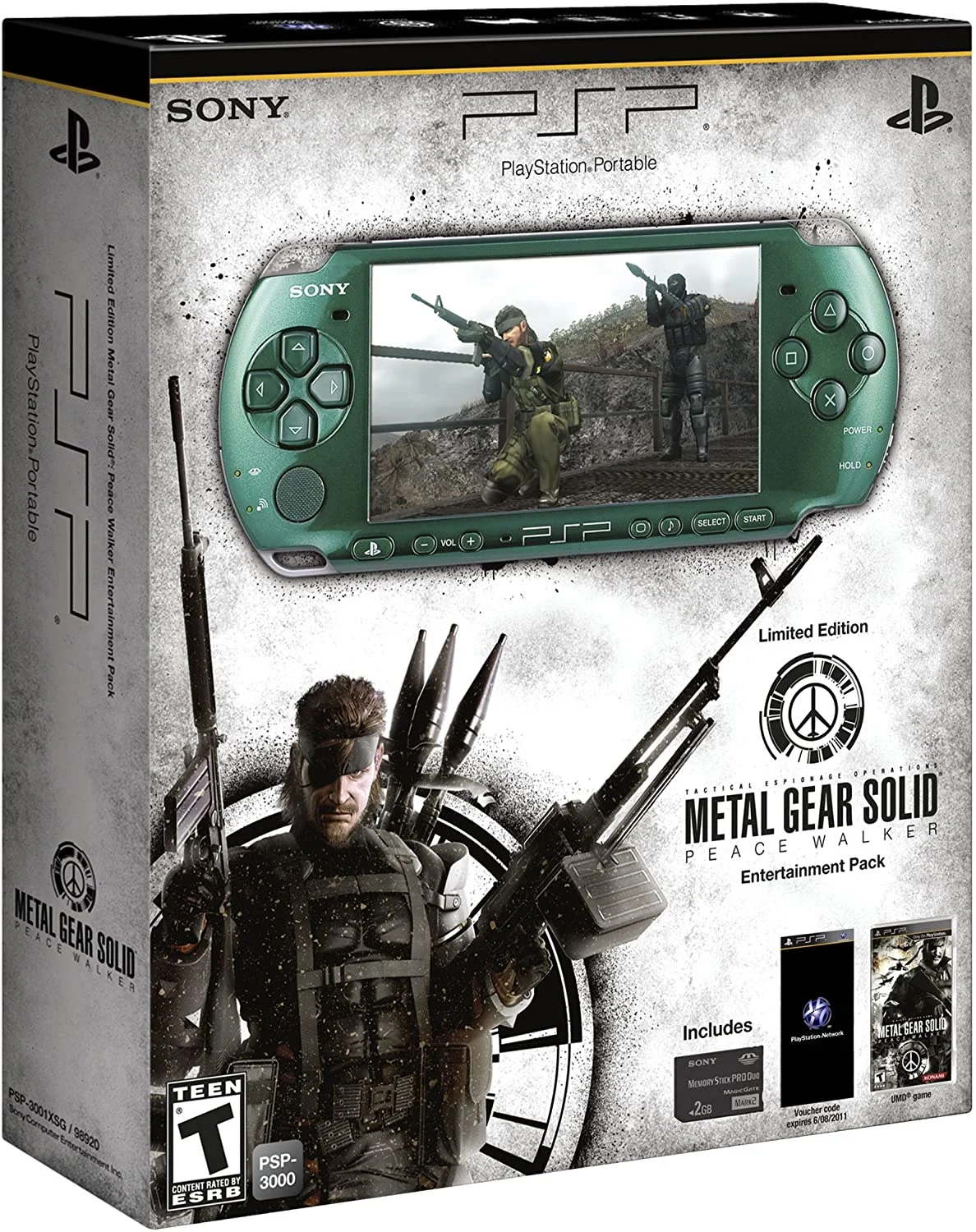  Sony PSP 3000 Metal Gear Solid Console