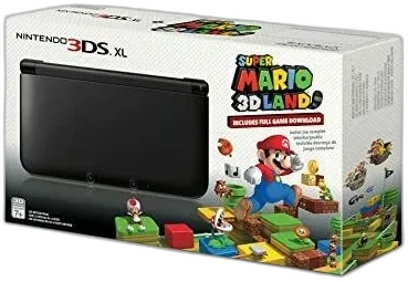  Nintendo 3DS XL Black Super Mario 3D Land Bundle