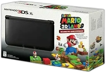 Nintendo 3DS XL Black Super Mario 3D Land Bundle