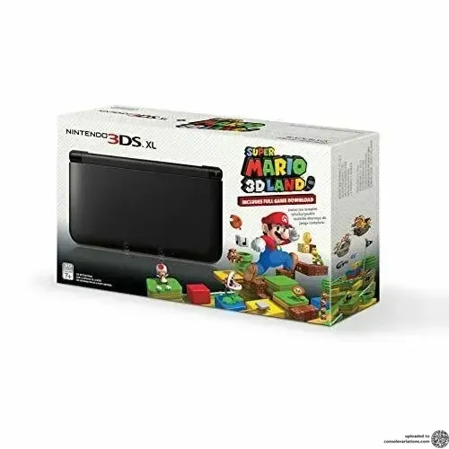 Consolevariations - Nintendo 3DS XL Black Super Mario 3D Land