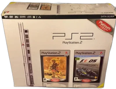 Sony PlayStation 2 Slim Silver Jak 3 + F1 05 Platinum Pack