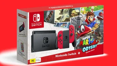 Nintendo Switch Super Mario Odyssey Bundle [AUS]
