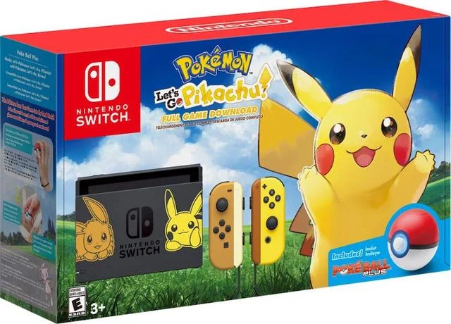  Nintendo Switch Pokemon Let&#039;s Go Pikachu Console [NA]