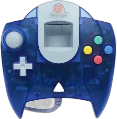 Sega Dreamcast Transparent Blue Controller