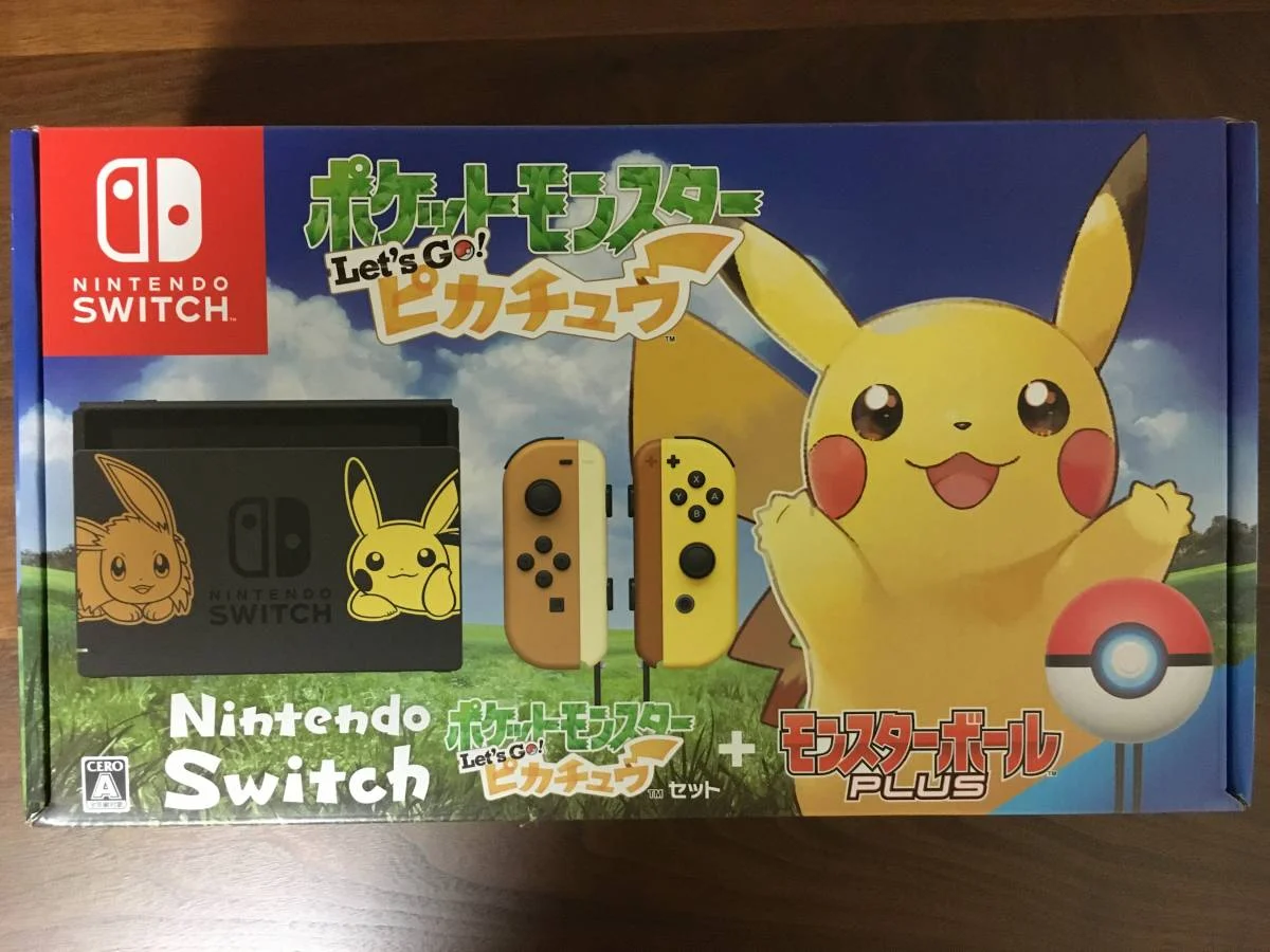  Nintendo Switch Pokemon Let&#039;s Go Pikachu Console [JAP]