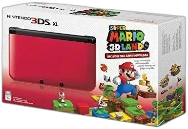  Nintendo 3DS XL Red Super Mario 3D Land Bundle