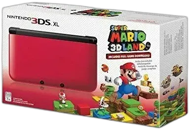 Nintendo 3DS XL Red Super Mario 3D Land Bundle
