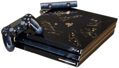 Sony Playstation 4 Pro 500th Millions Clear Blue Signed Audi-DTM Driver Console