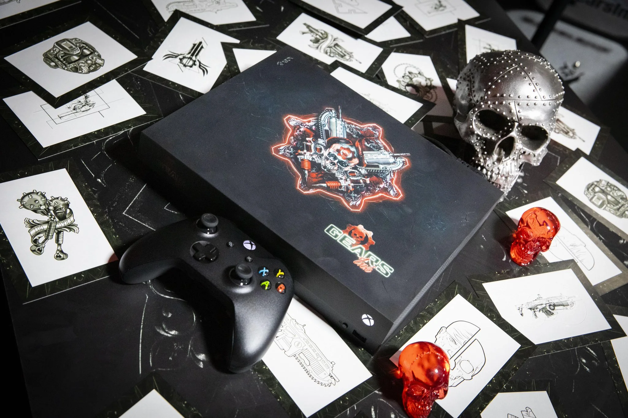  Microsoft Xbox One X Gears Ink Console