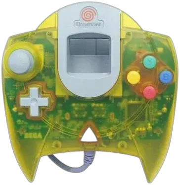Sega Dreamcast Transparent Yellow Controller