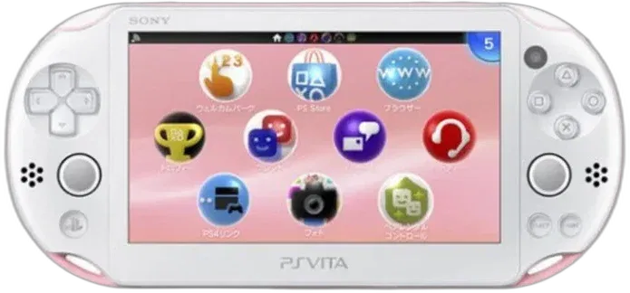 PlayStation Vita - ビットマンPlayStation vita  ピンクホワイト Sony PS Vita Slim Pink and White Console - Consolevariations