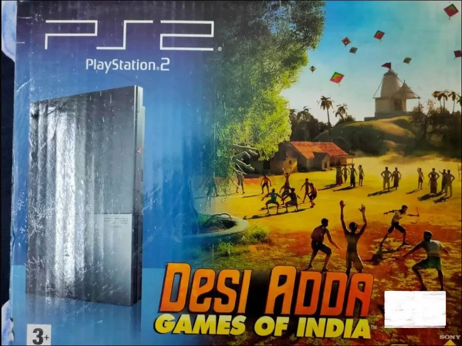  Sony PlayStation 2 Slim Desi Adda Games of India Bundle