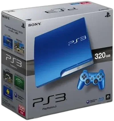 Sony PlayStation 3 Slim Splash Blue Console