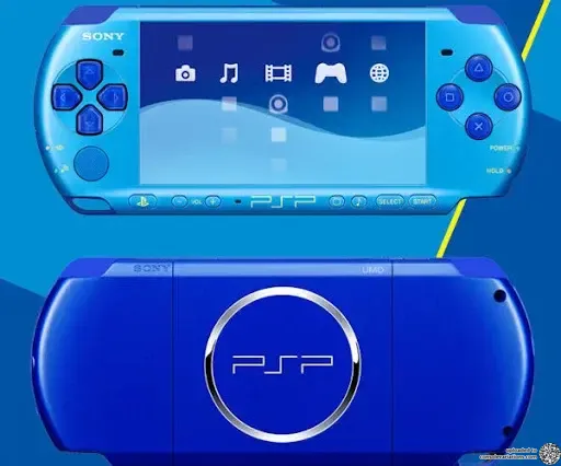 Sony PSP-3000 Vibrant Blue Handheld – Refurbished, Charger & Battery, Region Free