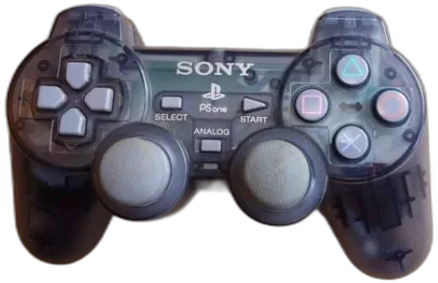  Sony PlayStation Slimline Clear/Black Controller [NA]