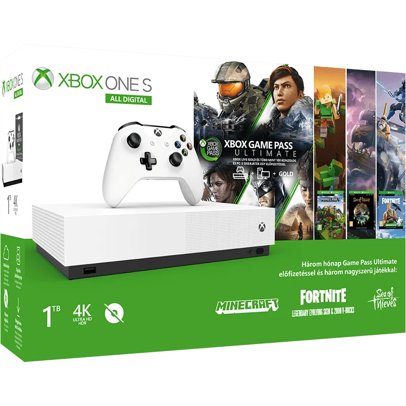  Microsoft Xbox One S All Digital Console Ultimate Game Pass Bundle