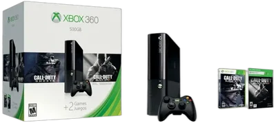 Microsoft Xbox 360 E 500GB CoD BO2 + Ghosts Bundle
