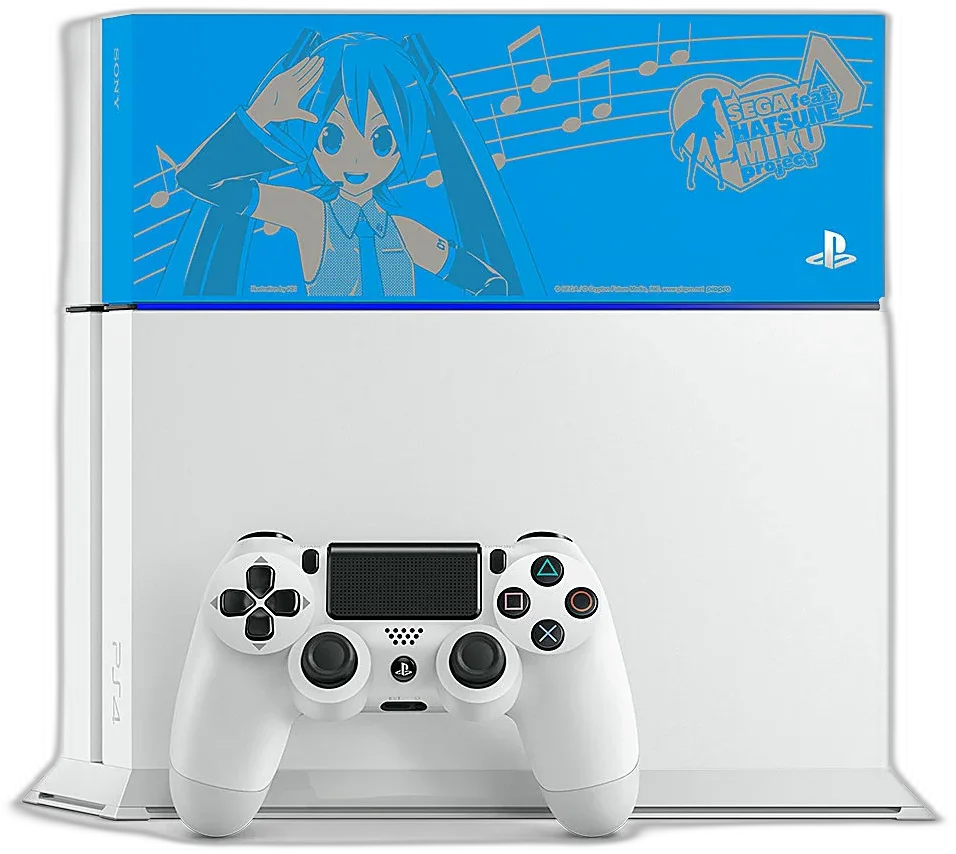  Sony PlayStation 4 White Hatsune Miku Project Console