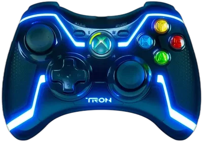 PDP XBox 360 Blue Tron Collectors Edition Wired Controller