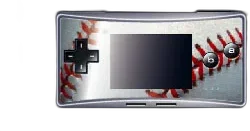  Nintendo Game Boy Micro Baseball Themed Faceplate