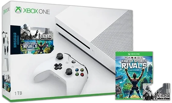  Microsoft Xbox One S Endless Space and Kinect Sports Rivals Bundle