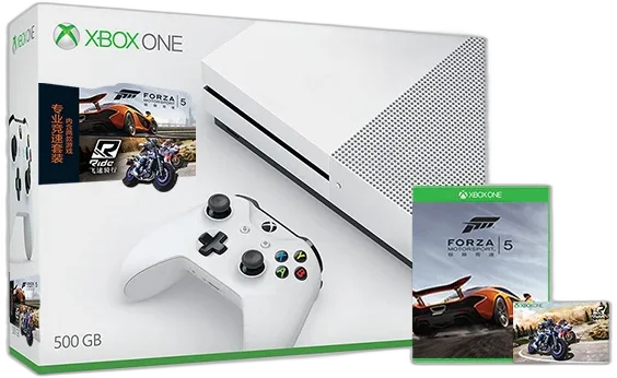  Microsoft Xbox One S Pro Racing Set Bundle