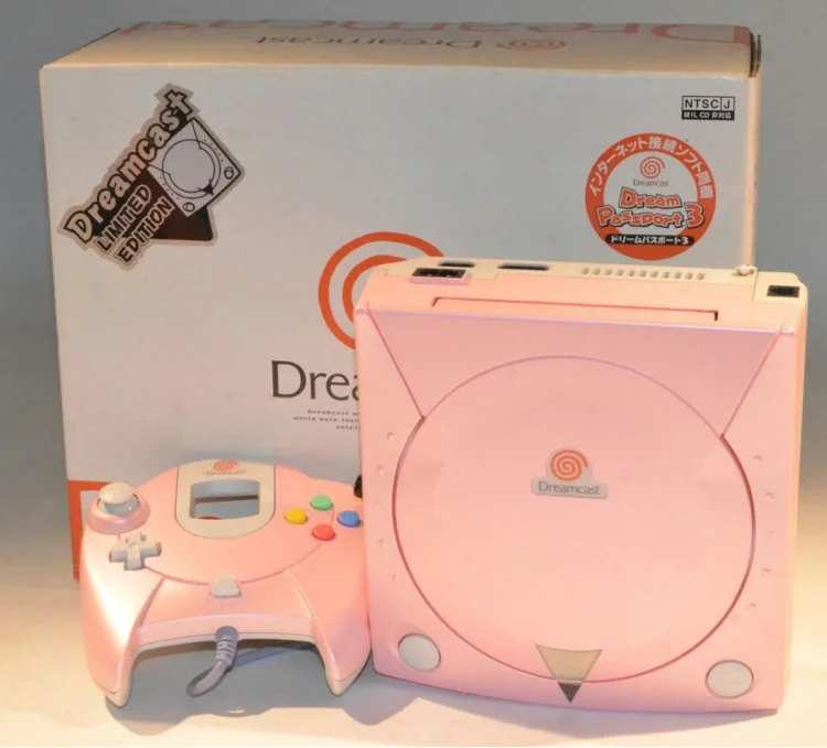  Sega Dreamcast Pearl Pink Console