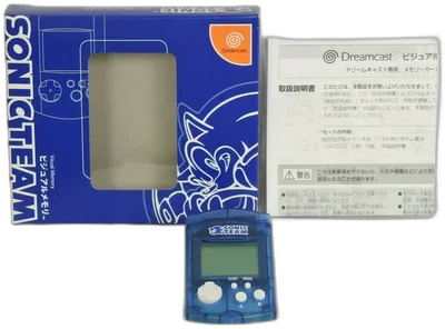Sega Dreamcast Clear Blue Sonic Team VMU