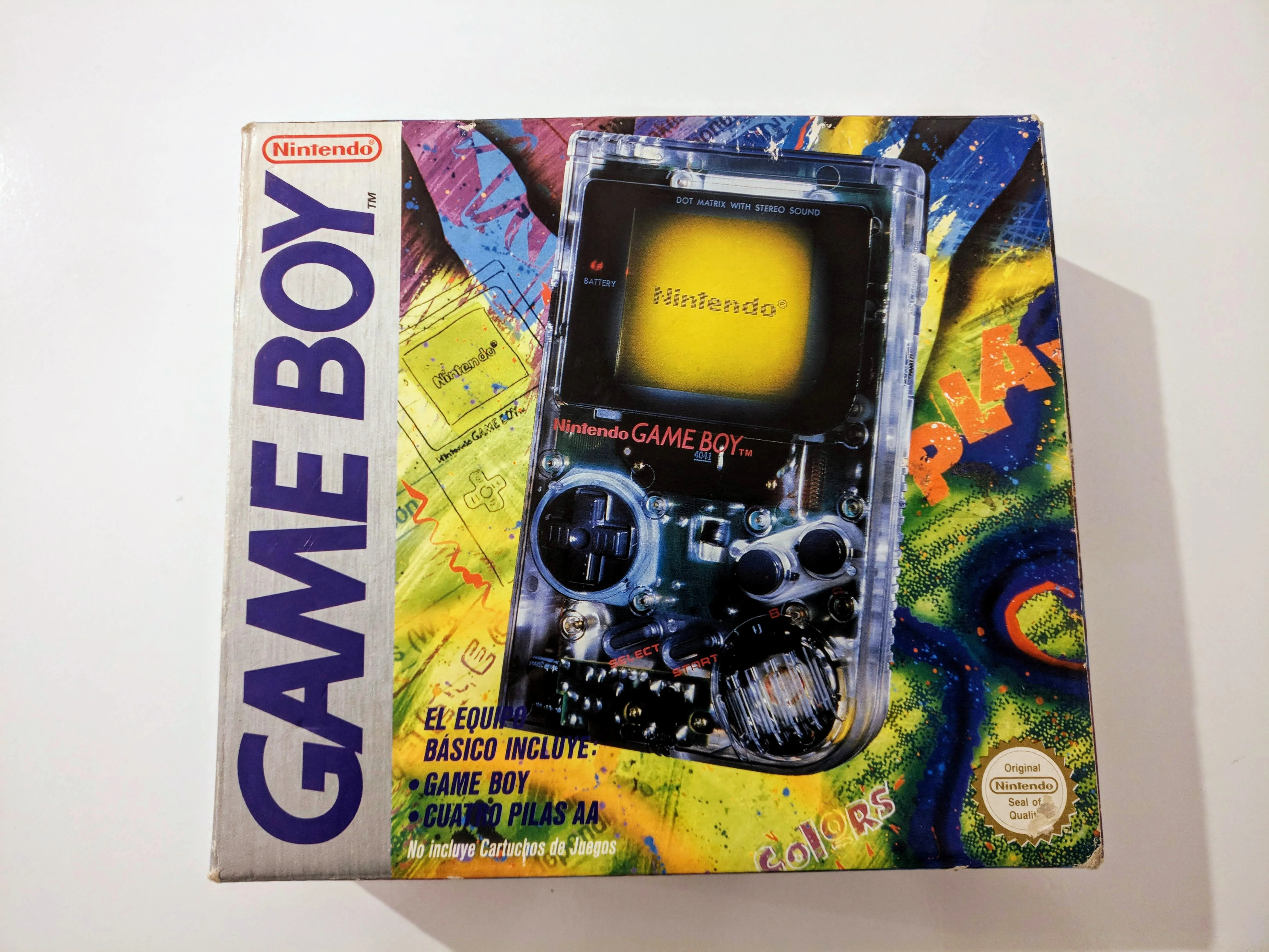  Nintendo Game Boy Play It Loud Clear Full Box Console