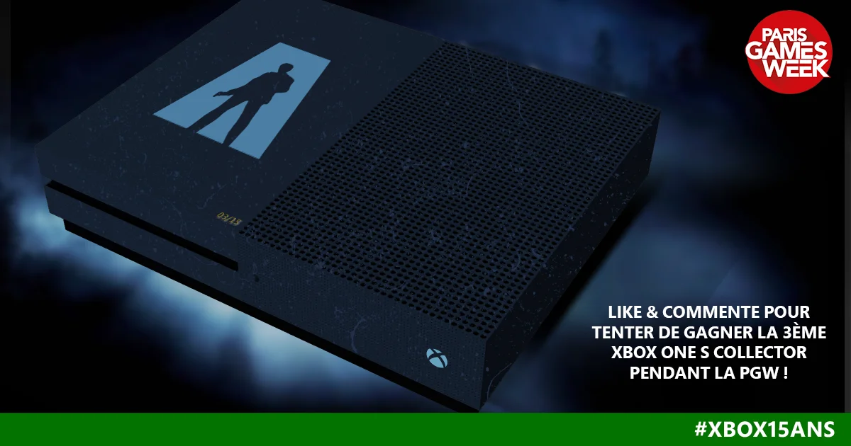  Microsoft Xbox One S 15th Anniversary Alan Wake Console