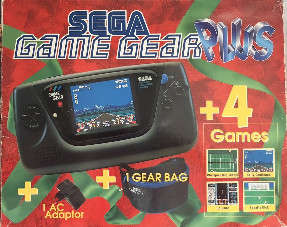  Sega Game Gear Plus 4 Games Bundle