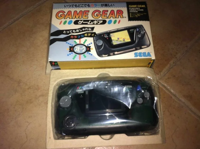  Sega Game Gear Clear Black Console