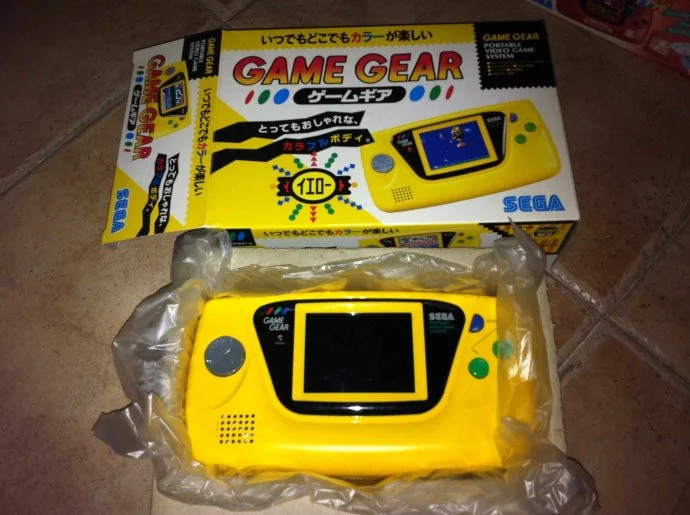  Sega Game Gear Yellow Console