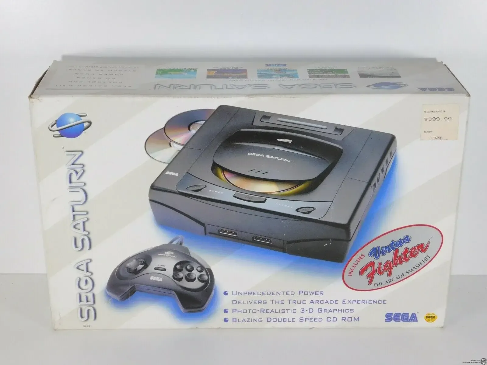 Consolevariations - Sega Saturn Virtua Fighter White Box Bundle